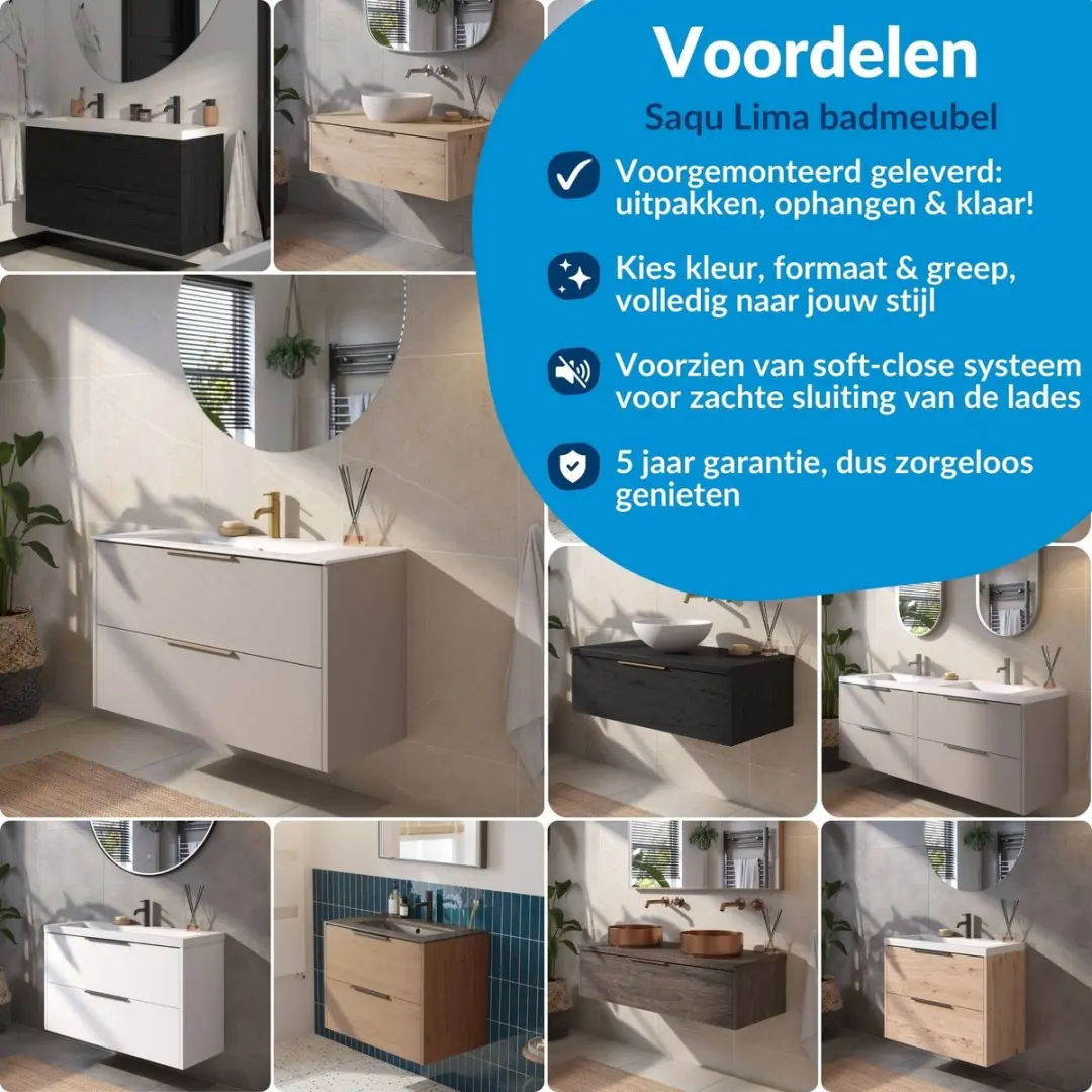 Saqu Ben Lavion Douchekraanset Thermostatisch Gunmetal - afbeelding 2 van 6