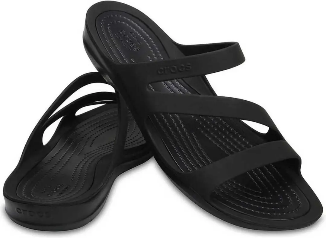 Crocs Swiftwater Slides Zwart - Maat 42/43 - afbeelding 5 van 6