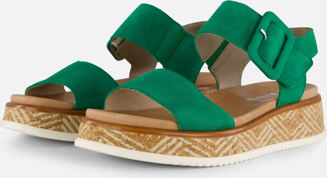 Rieker Sandalen groen Nubuck
