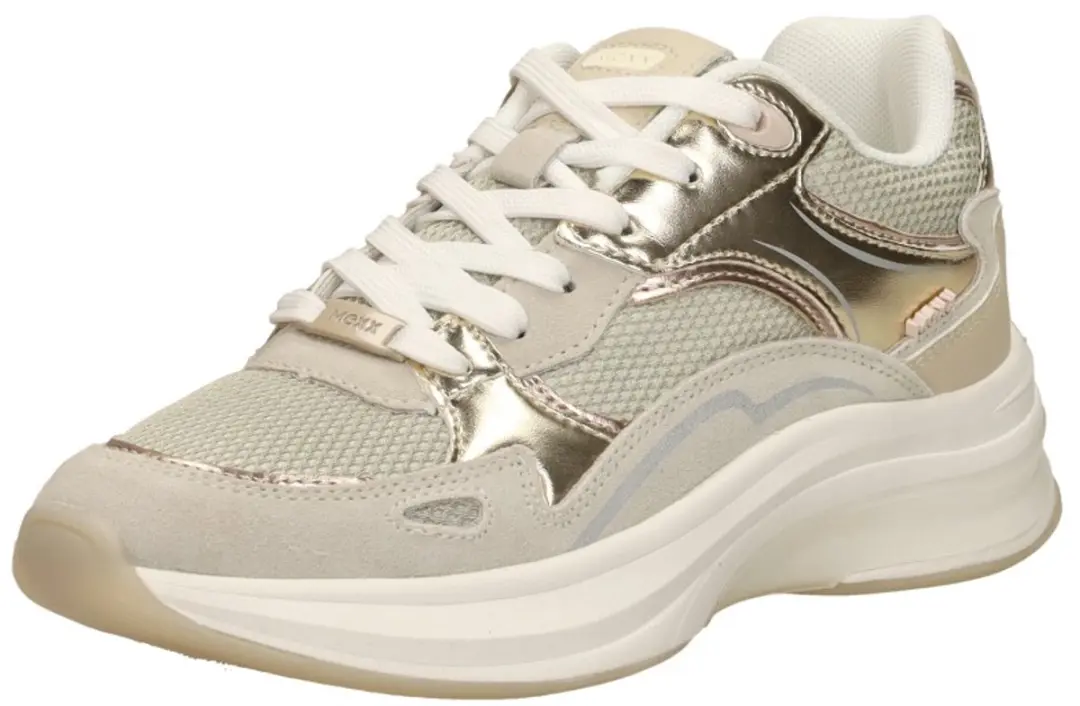 Mexx Racoon Phoeby Sneakers - Dames - 41 - Goud - afbeelding 5 van 6