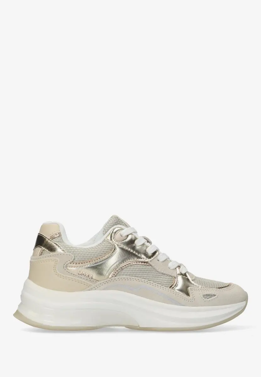 Mexx Racoon Phoeby Sneakers - Dames - 41 - Goud - afbeelding 3 van 6