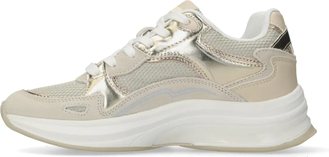 Mexx Racoon Phoeby Sneakers - Dames - 41 - Goud - afbeelding 2 van 6