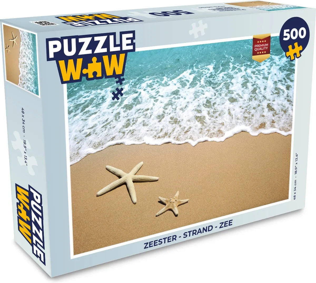 PuzzleWow Zeester Legpuzzel 500 Stuks - Multicolor
