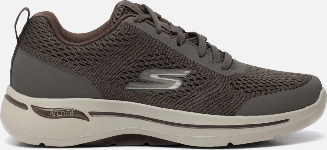 Skechers Go Walk Arch Fit-Idyllic Heren Sneakers - Taupe - Maat 42