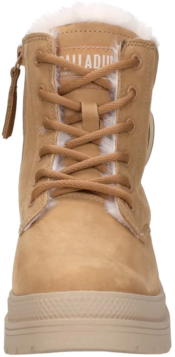 Palladium Pallarise NBK L Veterschoenen Hak - cognac - afbeelding 6 van 6