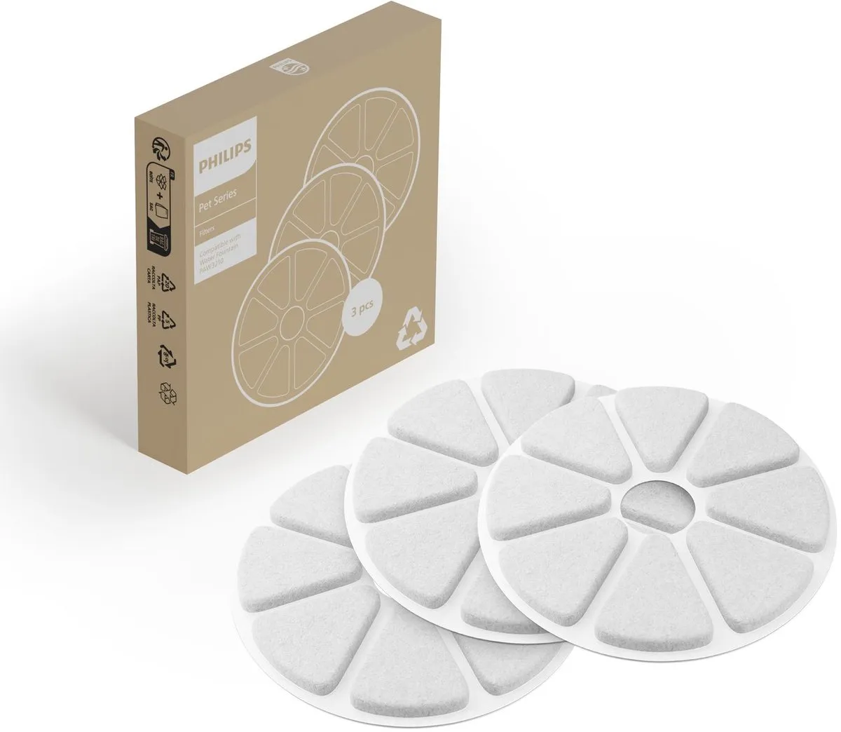 Philips Pet Series PAW0010/01 Waterfonteinfilter - 3 Stuks