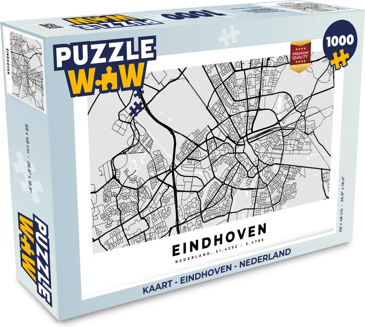 PuzzleWow Legpuzzel Eindhoven Nederland 1000 Stuks