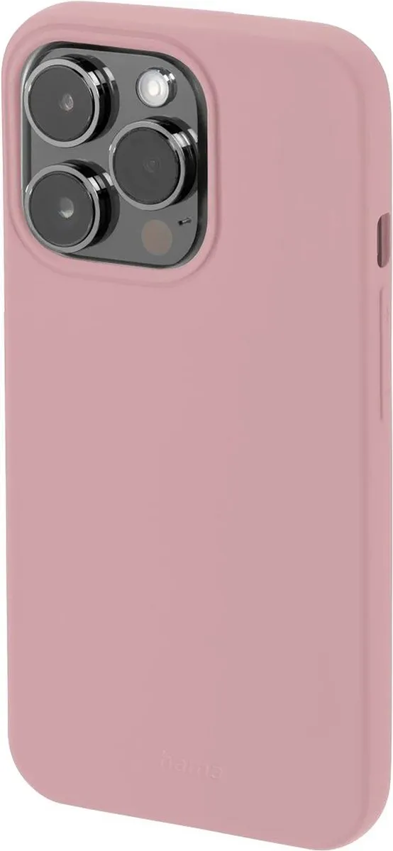 Hama Finest Feel Cover iPhone 14 Pro - Nude Roze