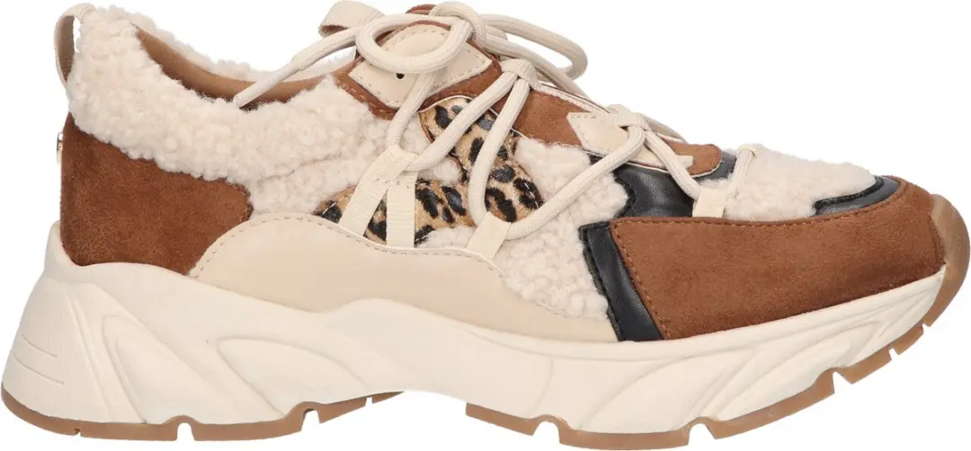 La Strada Sneaker Bruin Textiel