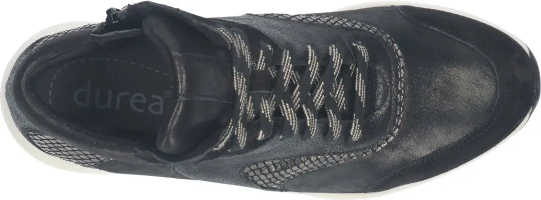 Durea 9835 Wijdte H Dames Veterboots - Maat 37 - Zwart - afbeelding 4 van 6
