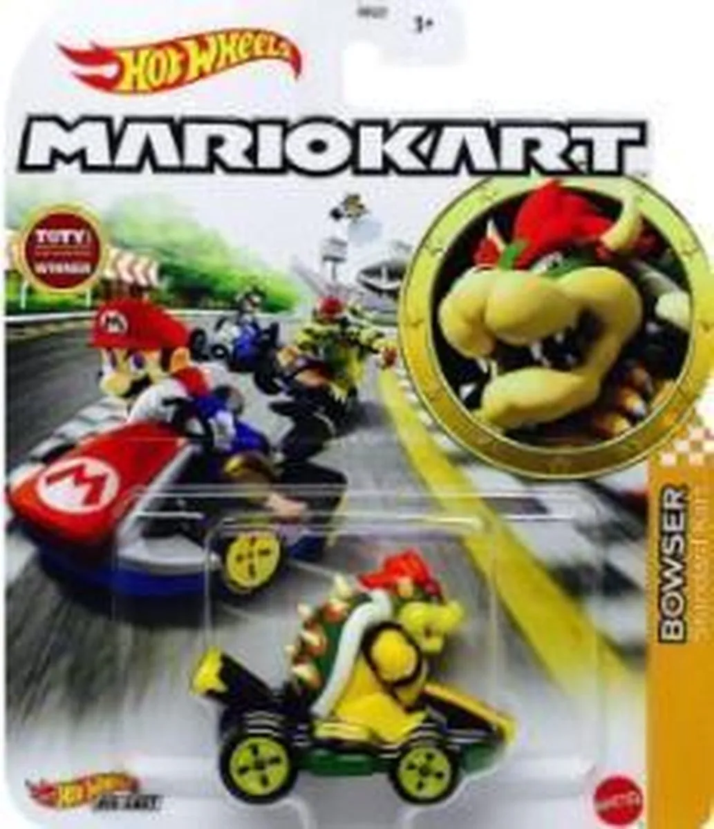 Hot Wheels Mario Kart Bowser Standard Kart - Vintage Multicolor