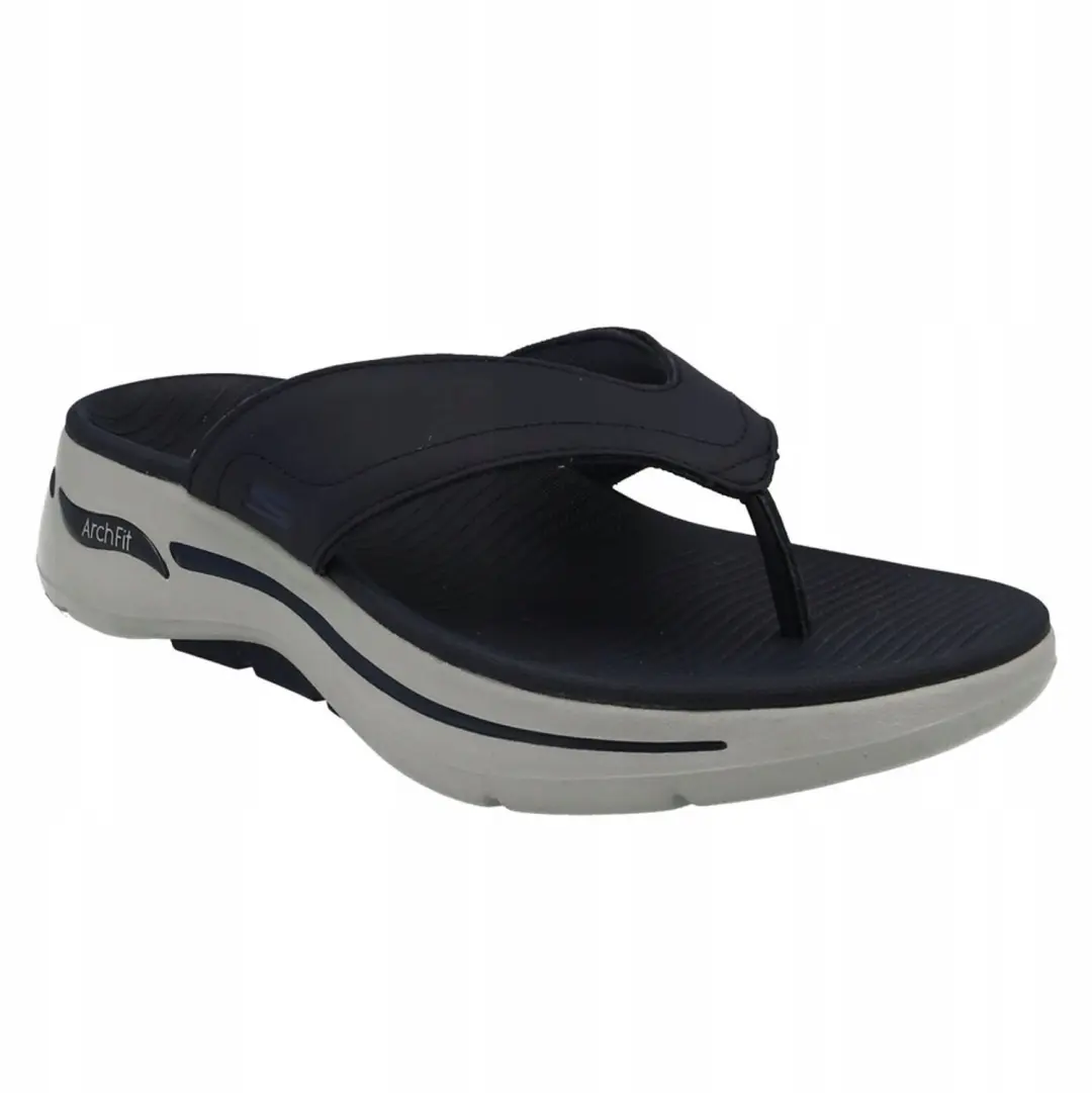 Skechers Go Walk Arch Fit San Slides 41 - Zwart/Grijs - afbeelding 2 van 3