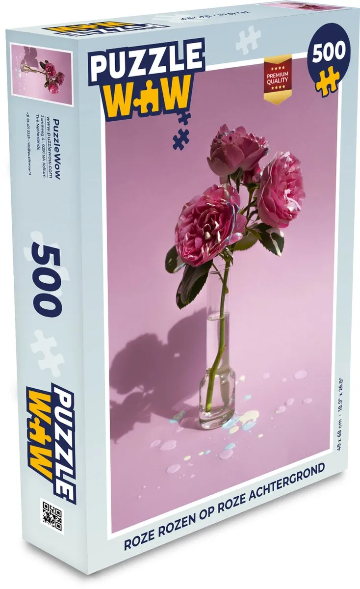 PuzzleWow Rozen Legpuzzel 500 Stuks - Multicolor