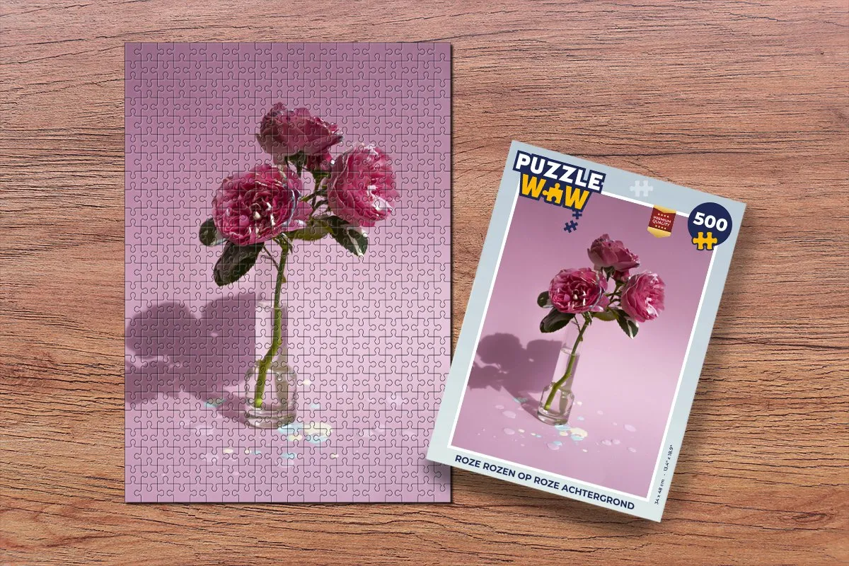 PuzzleWow Rozen Legpuzzel 500 Stuks - Multicolor