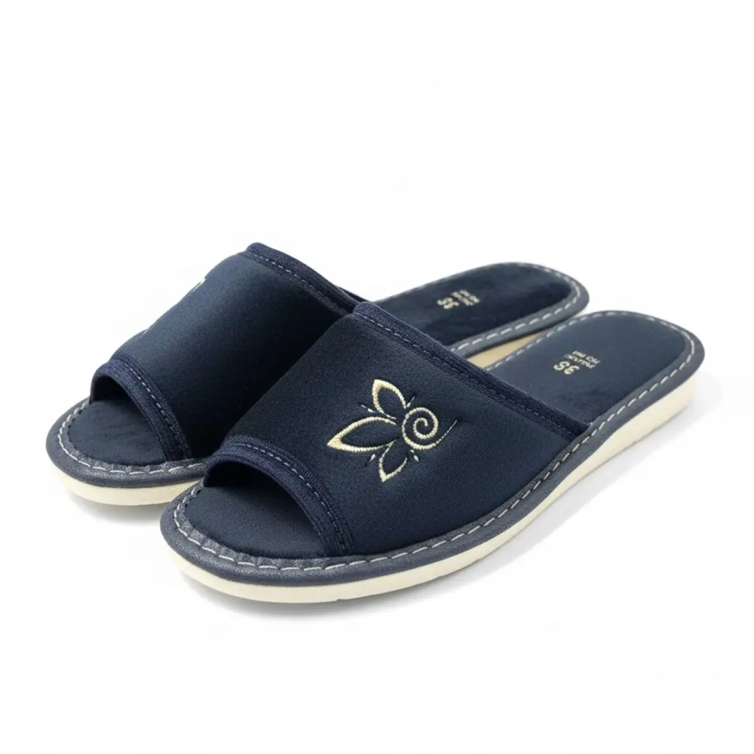 Damespantoffels Maximus Navy Blauw Maat 37