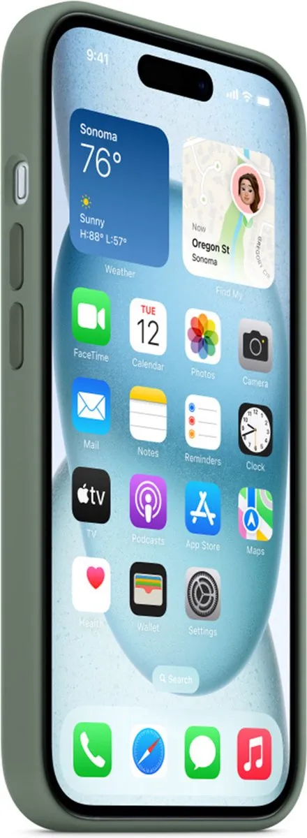 Apple iPhone 15 Siliconenhoesje MT0X3ZM/A - Cypress