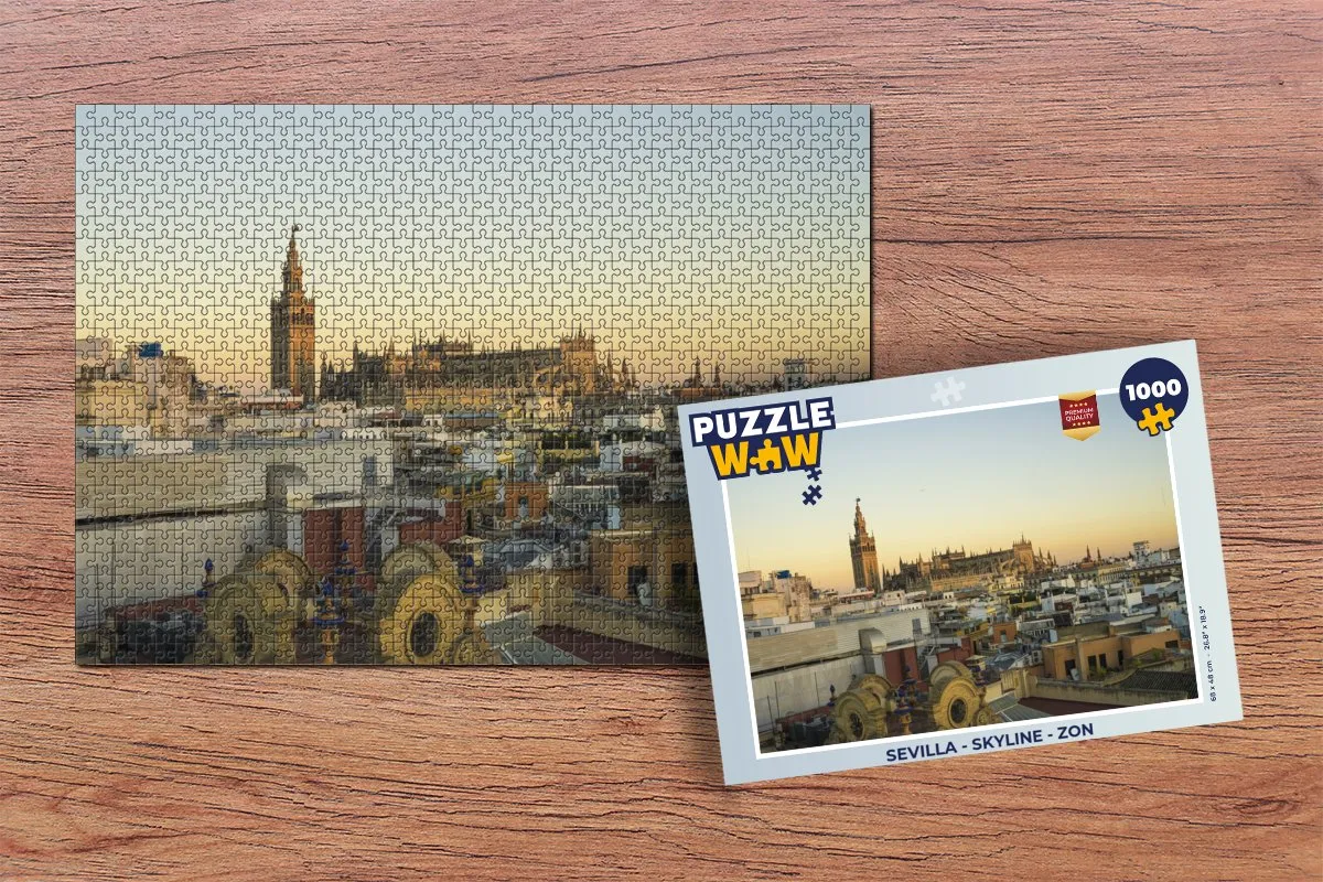 PuzzleWow Sevilla Legpuzzel 1000 Stuks - Multicolor