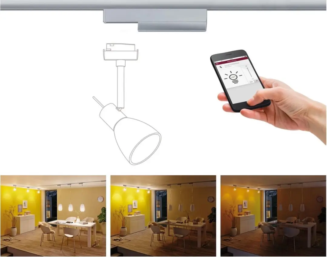 Paulmann URail 96893 Spotadapter ZigBee - Chroom - afbeelding 4 van 6