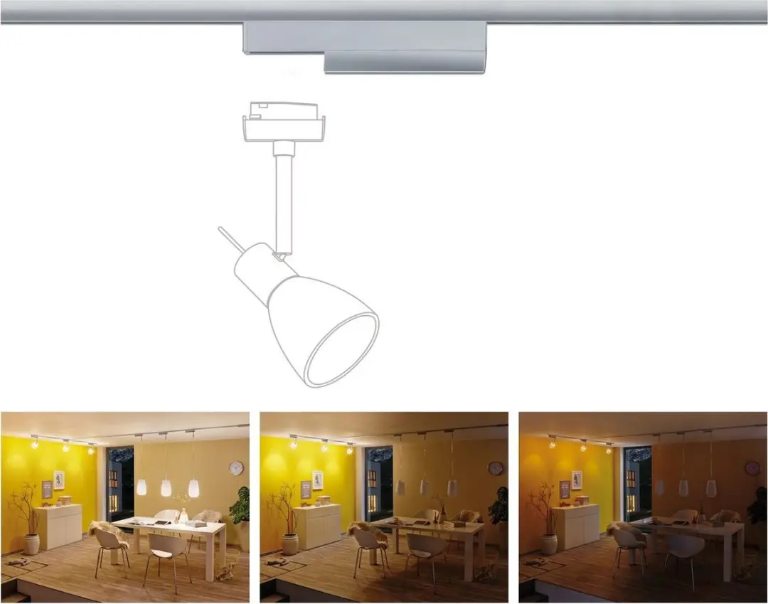 Paulmann URail 96893 Spotadapter ZigBee - Chroom - afbeelding 5 van 6