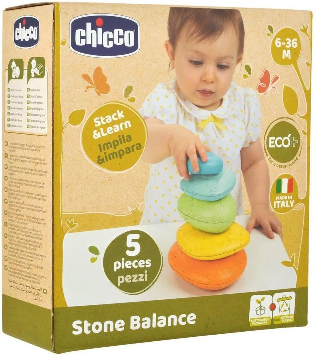 Chicco Stone Balance ECO+ Stapeltoren 00010492000000 - Multicolor - afbeelding 2 van 6