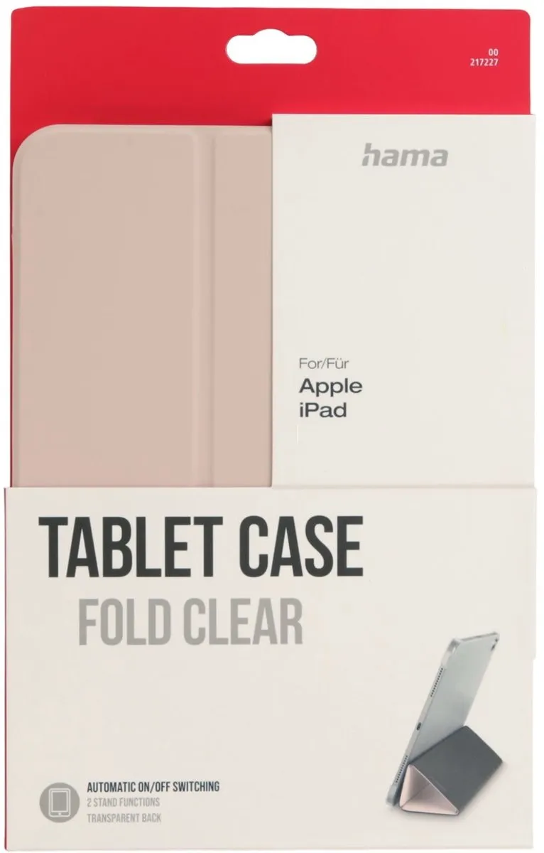 Hama Fold Clear Tabletcase - iPad 10.9 10e gen Roze