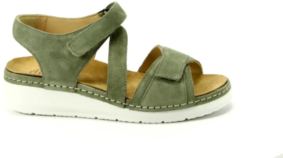 Durea 7431-2161-wH Sandalen - Dames - Maat 38,5 - Groen - afbeelding 5 van 5