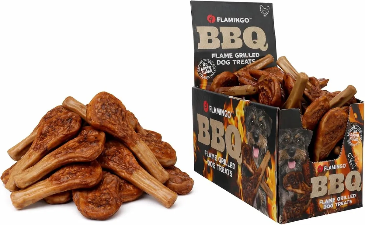 Flamingo BBQ Kotelet Hondensnack L