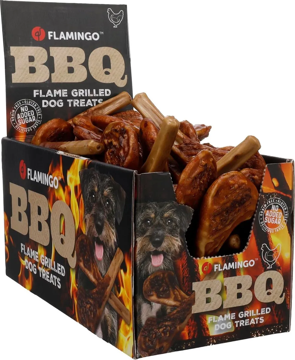 Flamingo BBQ Kotelet Hondensnack L - 1,9 kg - Kip & Zoete Aardappel