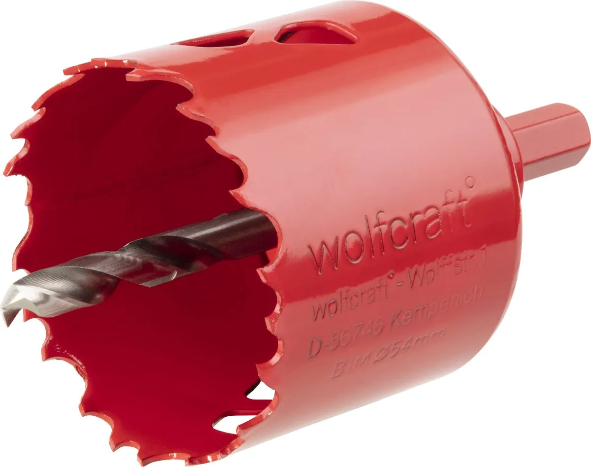 Wolfcraft BiM Gatenzaag 54mm 5472000 - HSS centreerboor Ø6mm
