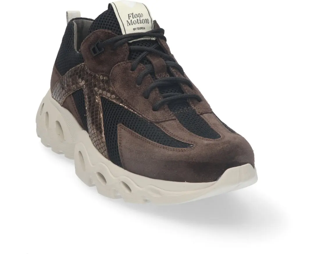 Durea 6309 Flowmotion Sneaker - Bruin - afbeelding 4 van 6