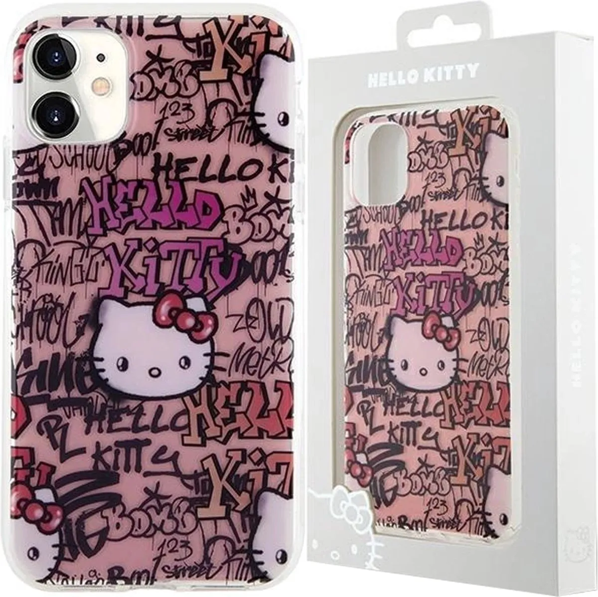 Hello Kitty IML Tags Graffiti Hoesje iPhone 11/Xr