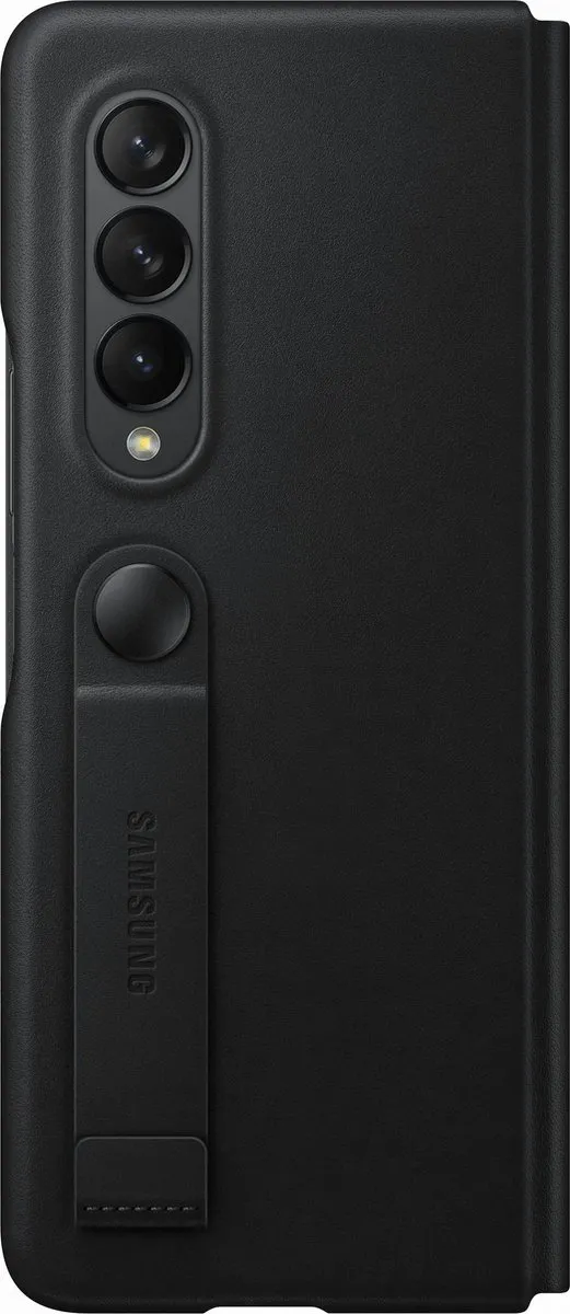 Samsung Galaxy Z Fold3 Lederen Flip Hoesje EF-FF926LBEGWW - Zwart