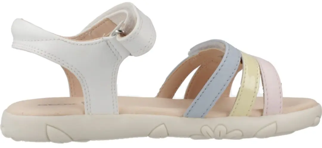 Geox Haiti Sandalen - Meisjes 25 - Wit/Veelkleurig - afbeelding 2 van 6