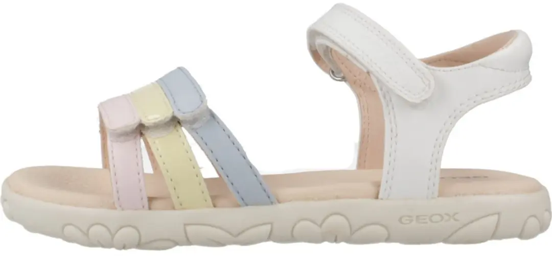 Geox Haiti Sandalen - Meisjes 25 - Wit/Veelkleurig - afbeelding 3 van 6