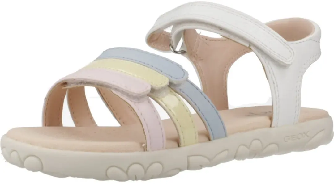 Geox Haiti Sandalen - Meisjes 25 - Wit/Veelkleurig - afbeelding 5 van 6