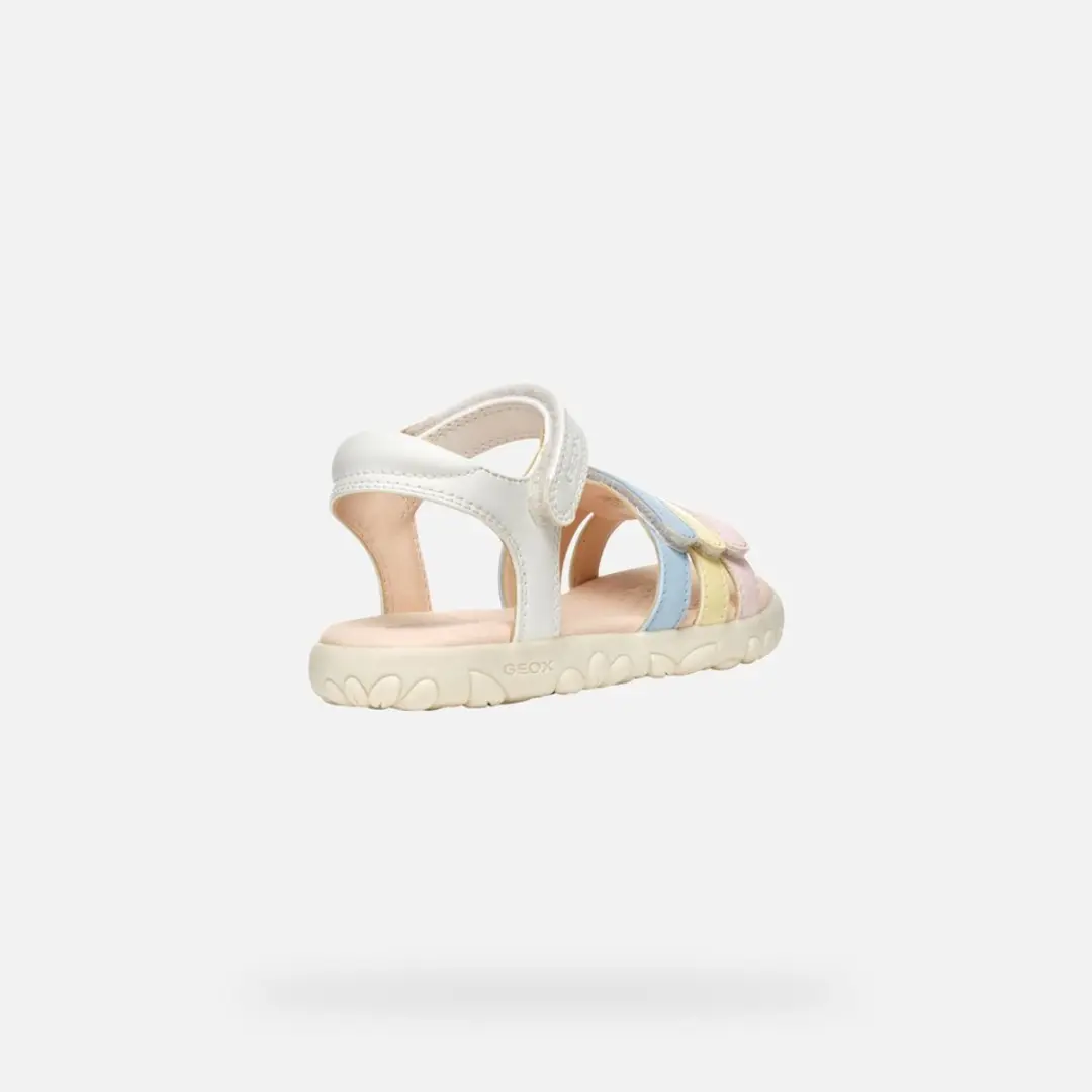 Geox Haiti Sandalen - Meisjes 25 - Wit/Veelkleurig - afbeelding 6 van 6