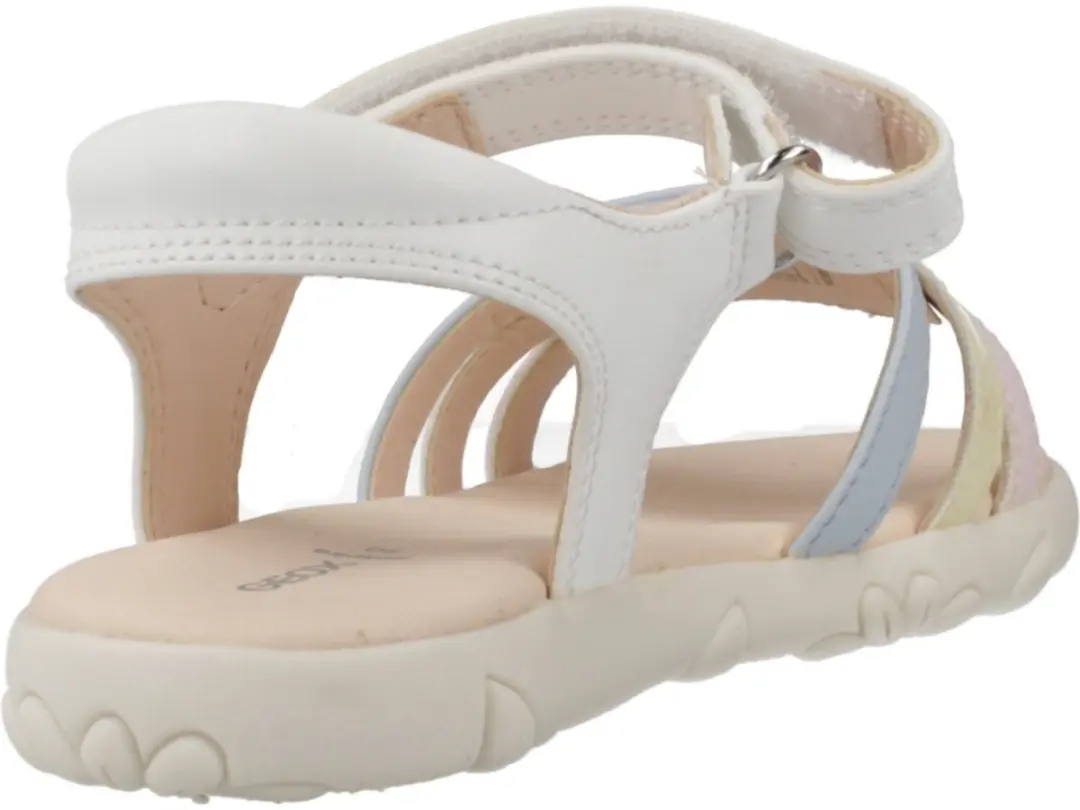 Geox Haiti Sandalen - Meisjes 25 - Wit/Veelkleurig - afbeelding 4 van 6