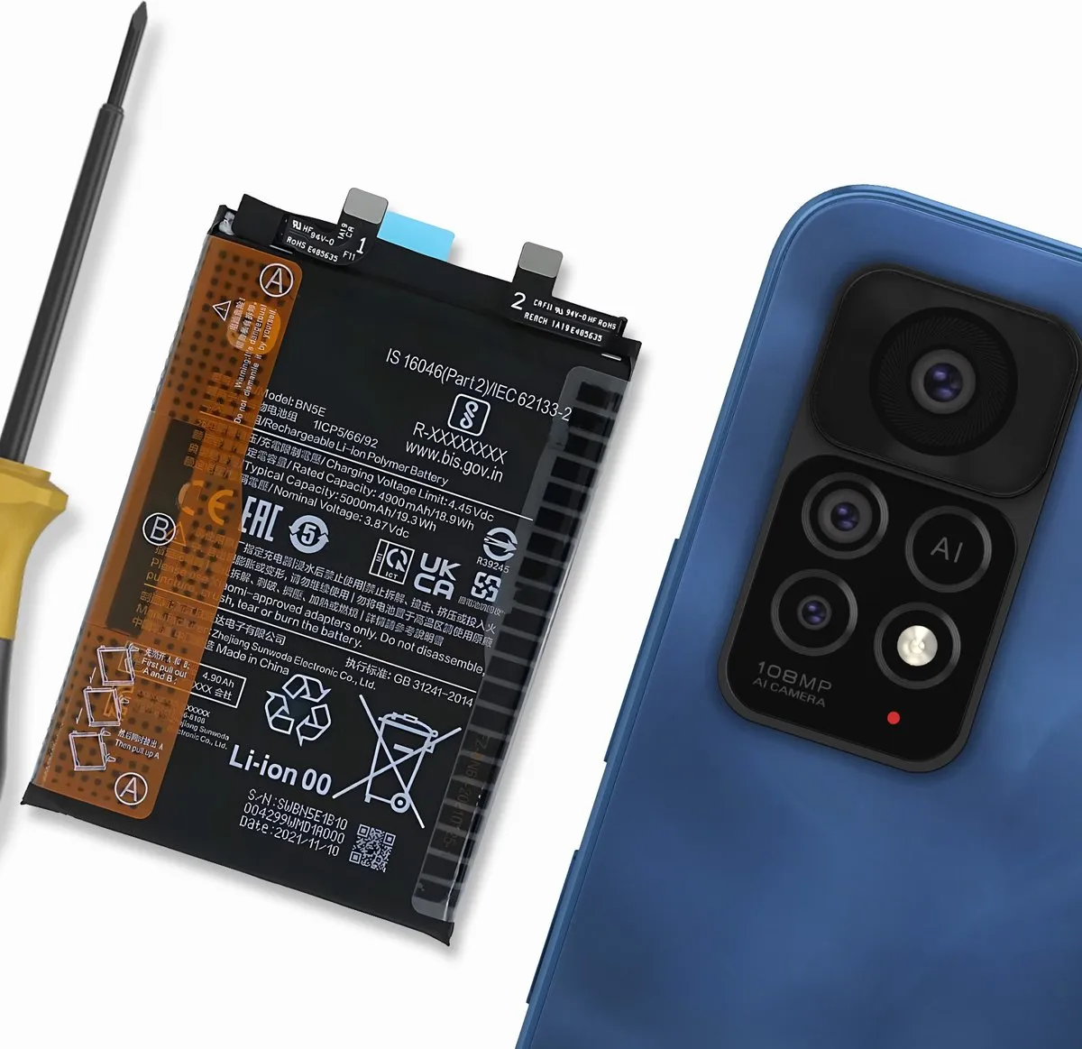 Xiaomi BN5E Batterij 5000mAh - Zwart