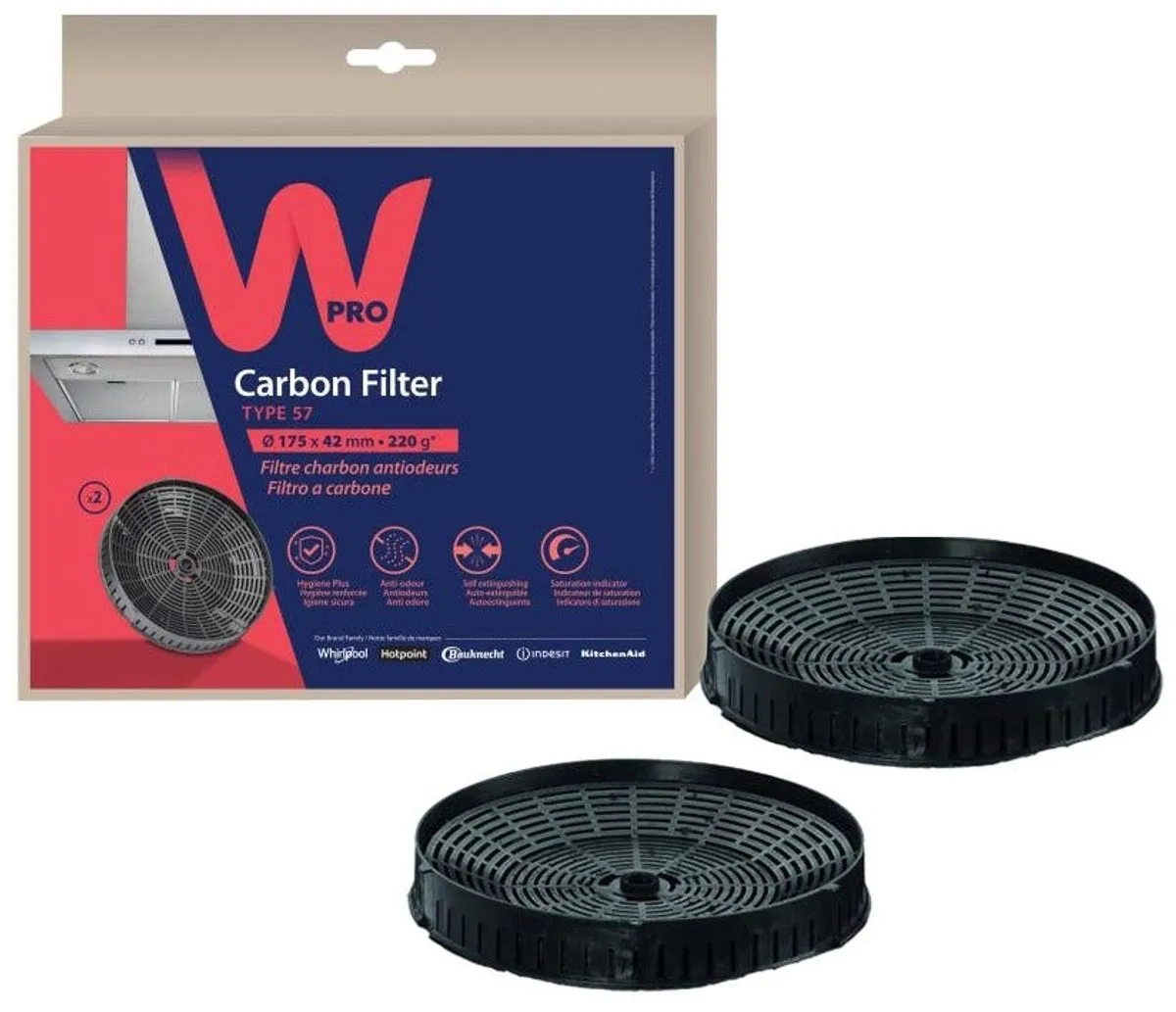 Whirlpool Bauknecht Koolstoffilter 484000008824 - 2 Stuks