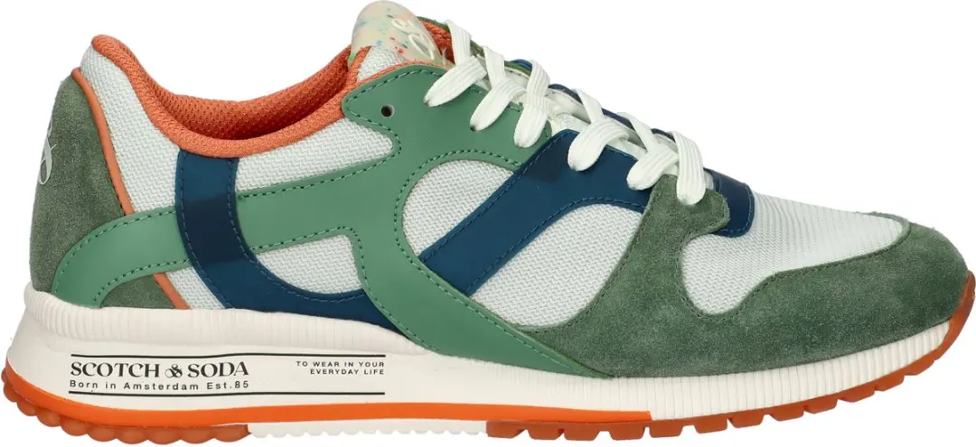 Scotch & Soda Vivex heren sneaker - Groen multi - Maat 43