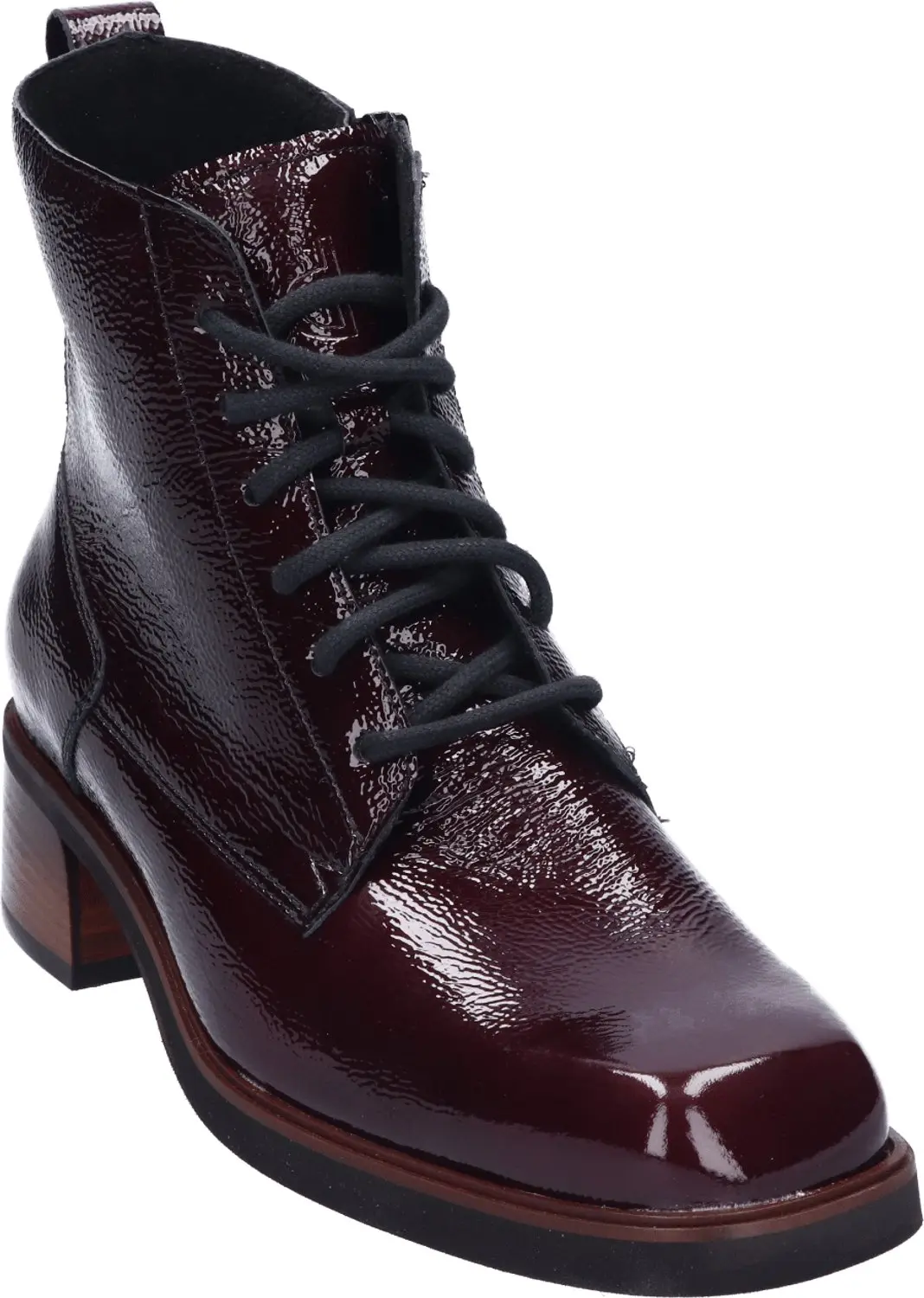 Durea Dames Veterboot 9813 - Wijdte K - Bordeauxrood - Maat 41 - afbeelding 2 van 5