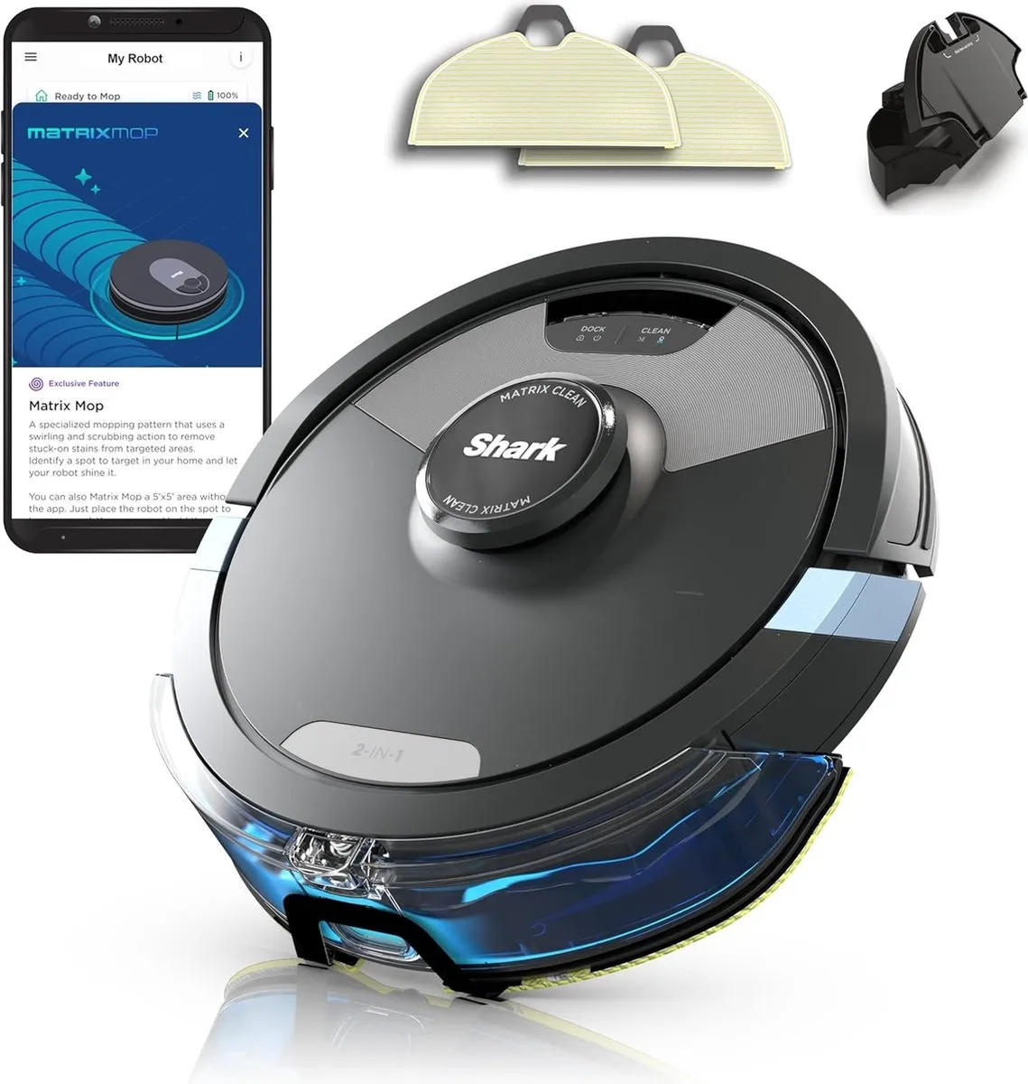 Shark Matrix Plus RV2620WDEU Robotstofzuiger Dweilrobot