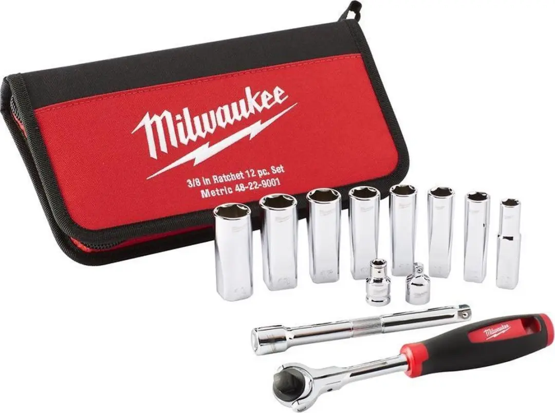 Milwaukee Tradesman 3/8" Doppen Set 12-delig