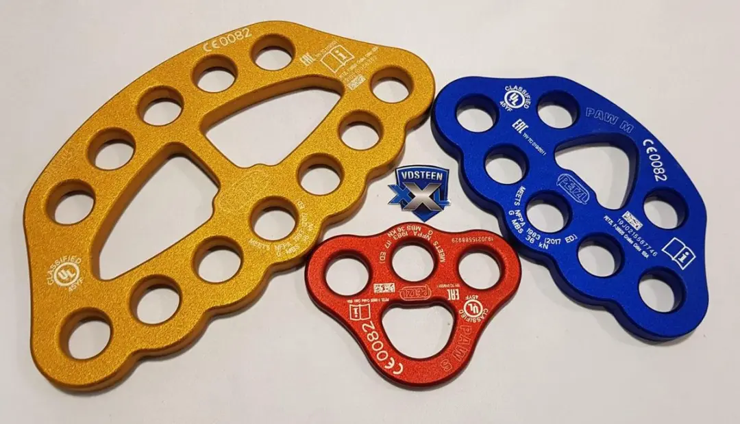 Petzl Paw S Rigging Plate - Geel - afbeelding 2 van 6