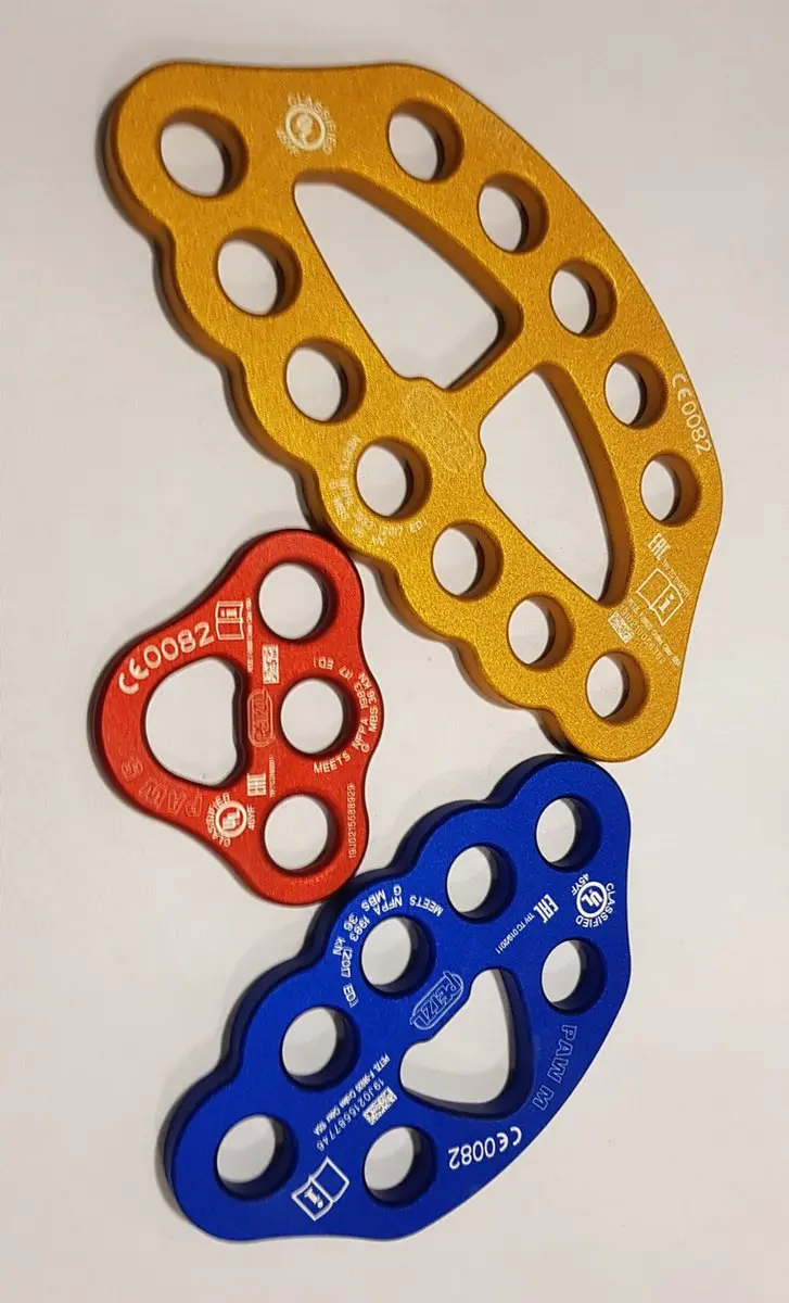 Petzl Paw S Rigging Plate - Geel - afbeelding 6 van 6