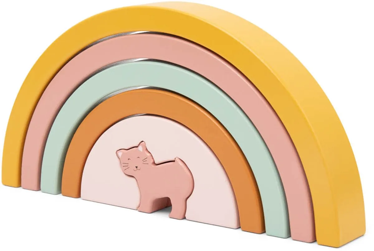 Trixie Houten Stapelregenboog Mrs. Cat 36-312 - Stapelspel - afbeelding 6 van 6