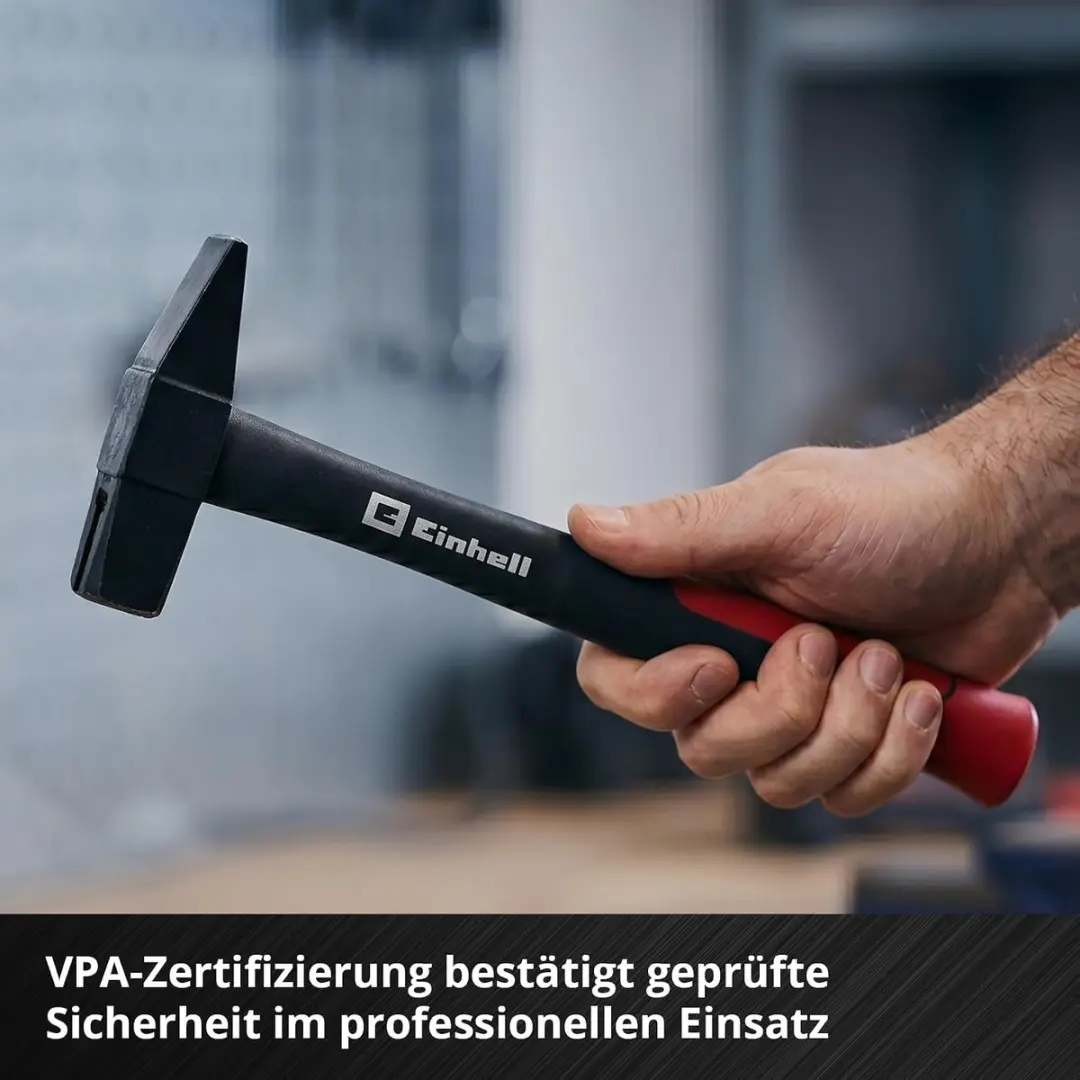 Einhell slotenmakershamerset, 2-delig (300 g en 500 g, gesmede stalen kop, glasv