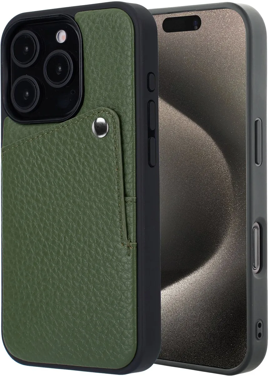 Selencia Hoesje iPhone 15 Pro Sage Green
