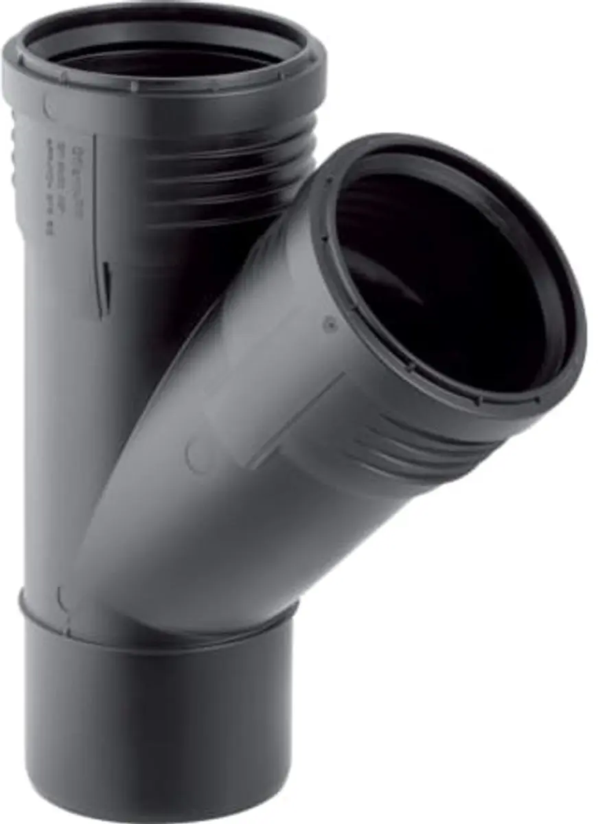 Geberit Silent-PP T-stuk 45° DN125