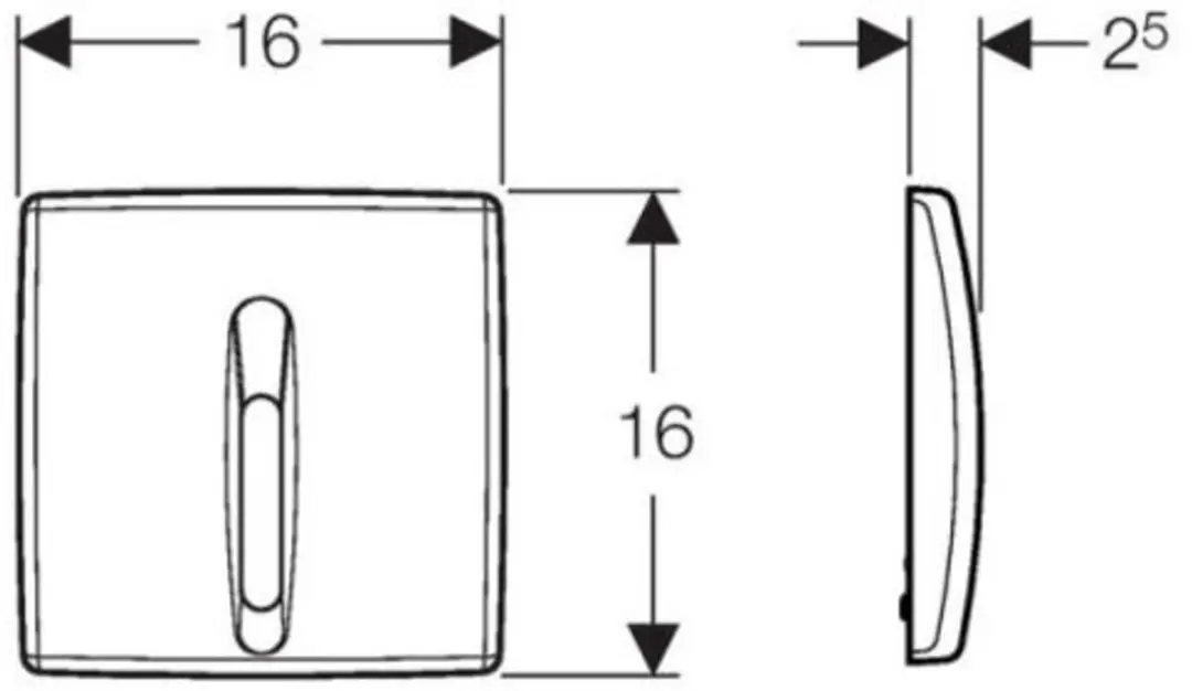 Geberit HyBasic IR Spoelsysteem 115.817.11.5 - Alpine wit - afbeelding 2 van 3